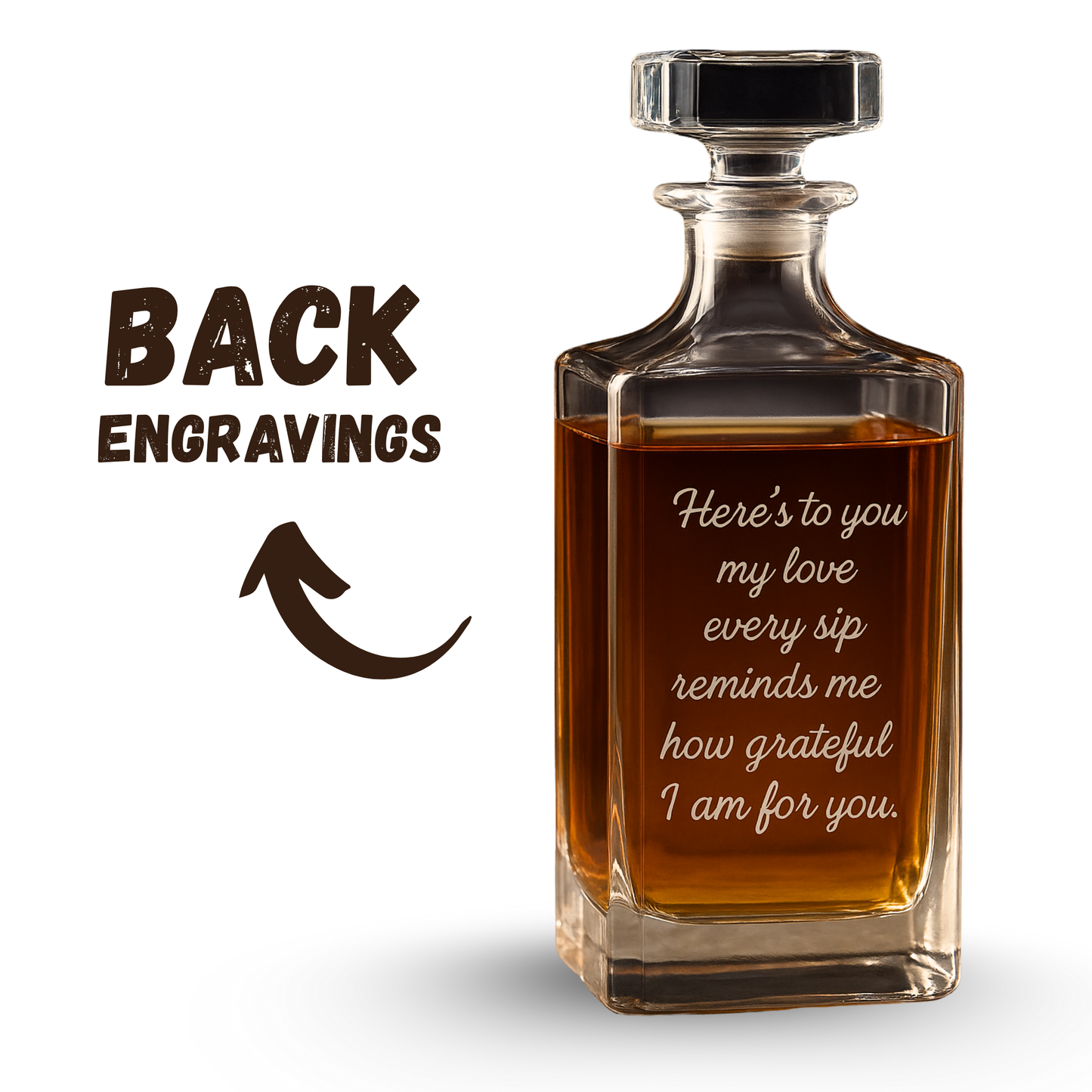 His Name, His Legacy, His Pride | Personalized Decanter Set