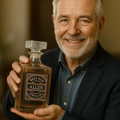 His Name, His Legacy, His Pride | Personalized Decanter Set